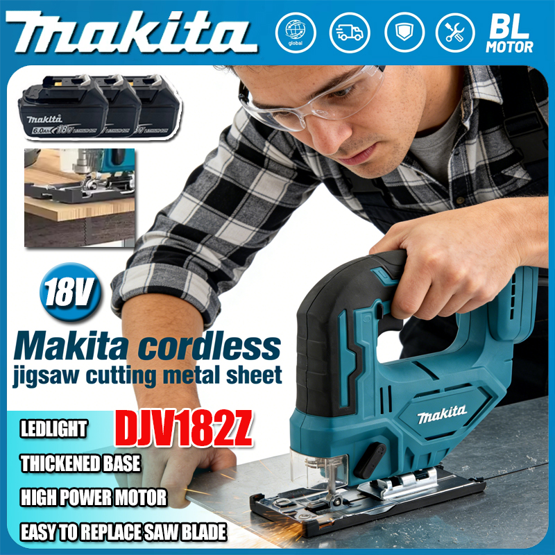 Power Tools Jigsaw - Makita DJV182 340W Brushless Jigsaw Electric