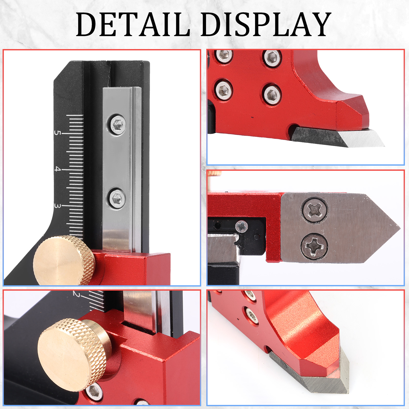 Scroll Saw Bench - Woodworking Height Gauge DIY Aluminum Alloy