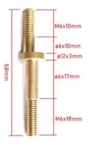10pcs Copper Shaft 6*6*58MM,Of - Power Tools Manufacturers In China recension och pris