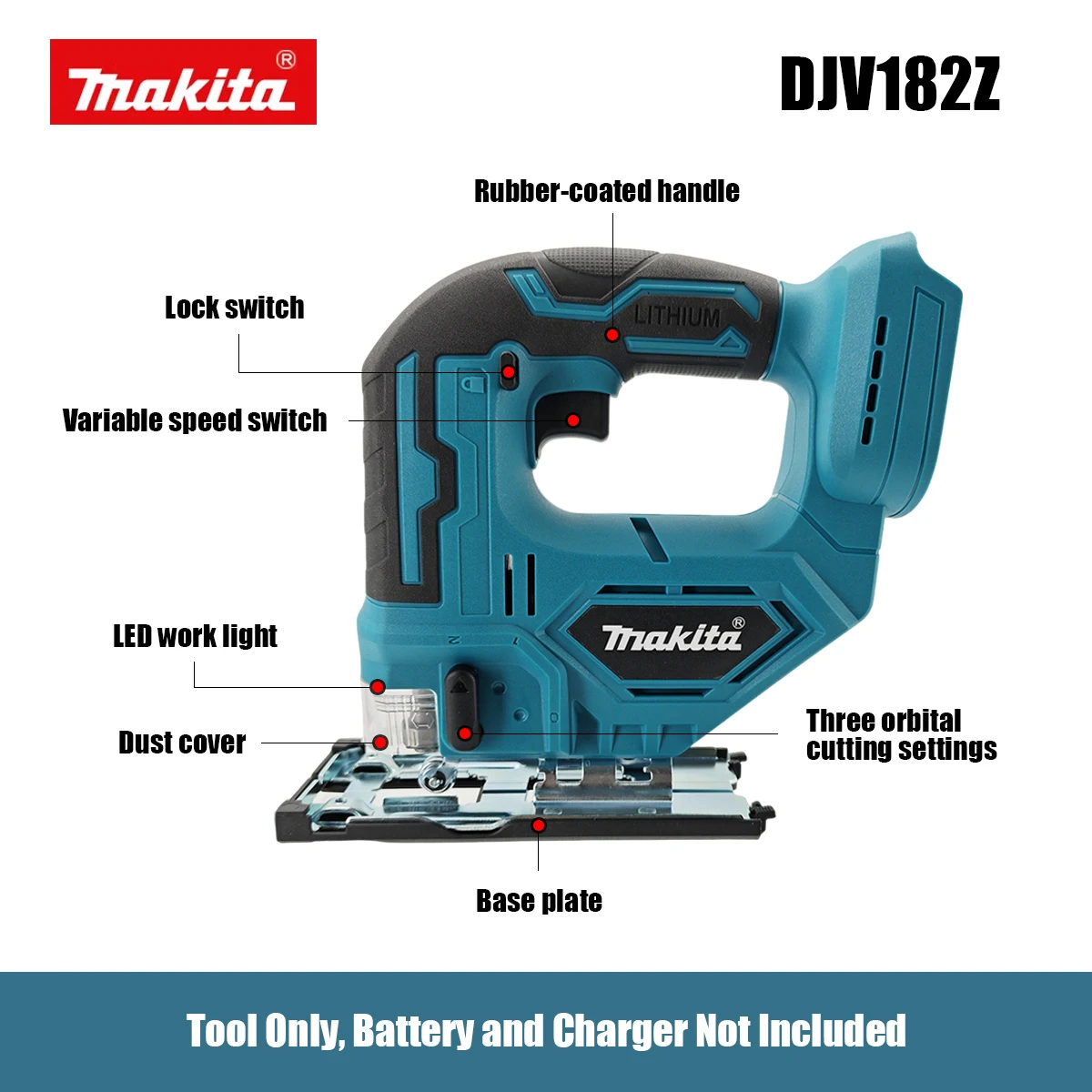 Makita DJV182Z Cordless Barrel - Power Tools Jigsaw recension och pris