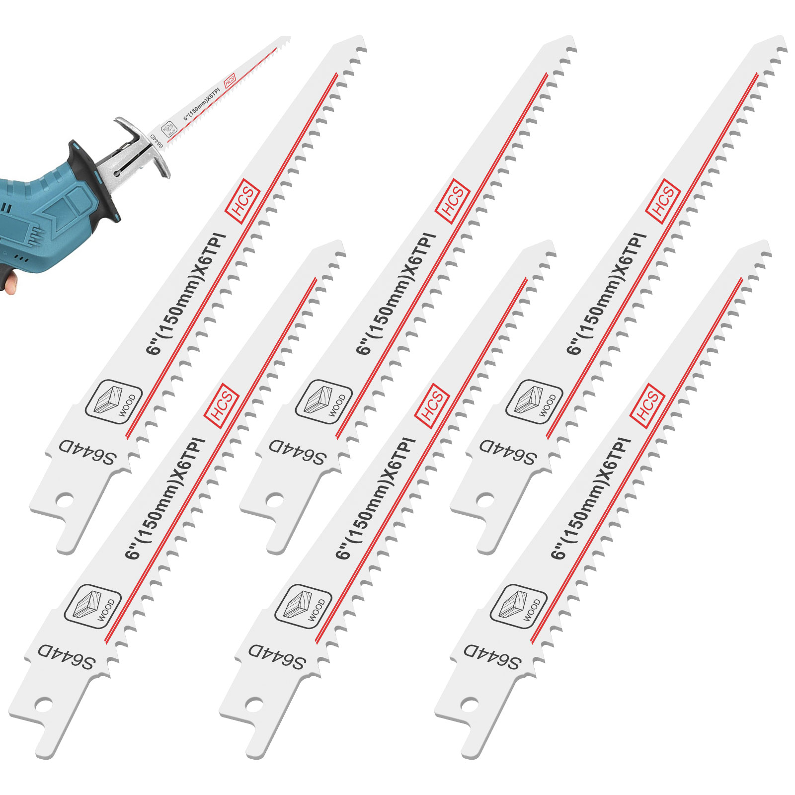 5Pcs Reciprocating Saw HCS Bla - Power Tools Jigsaw recension och pris