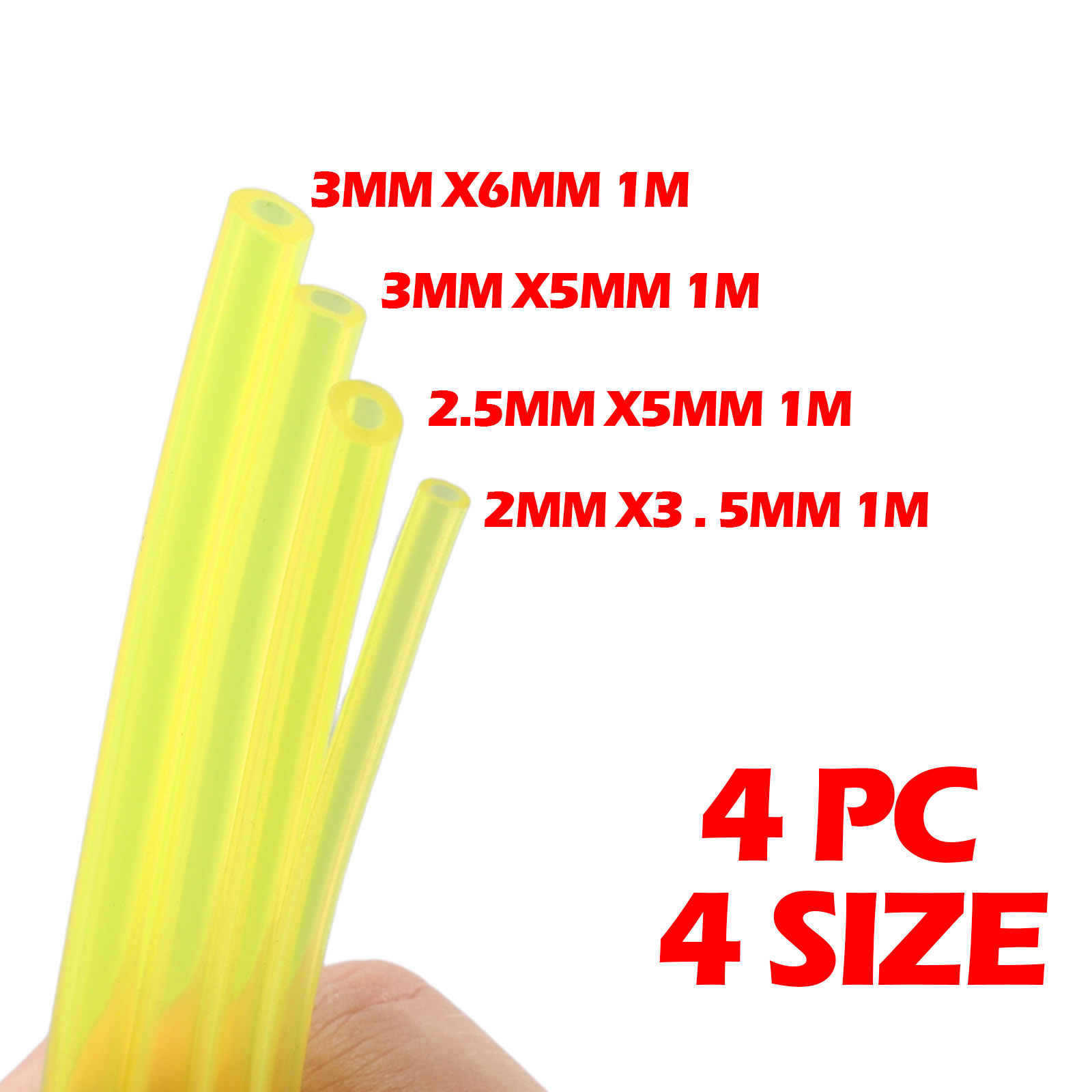 4 PCS 4 Sizes Fuel Gas Hose St - Power Tools Youtube recension och pris