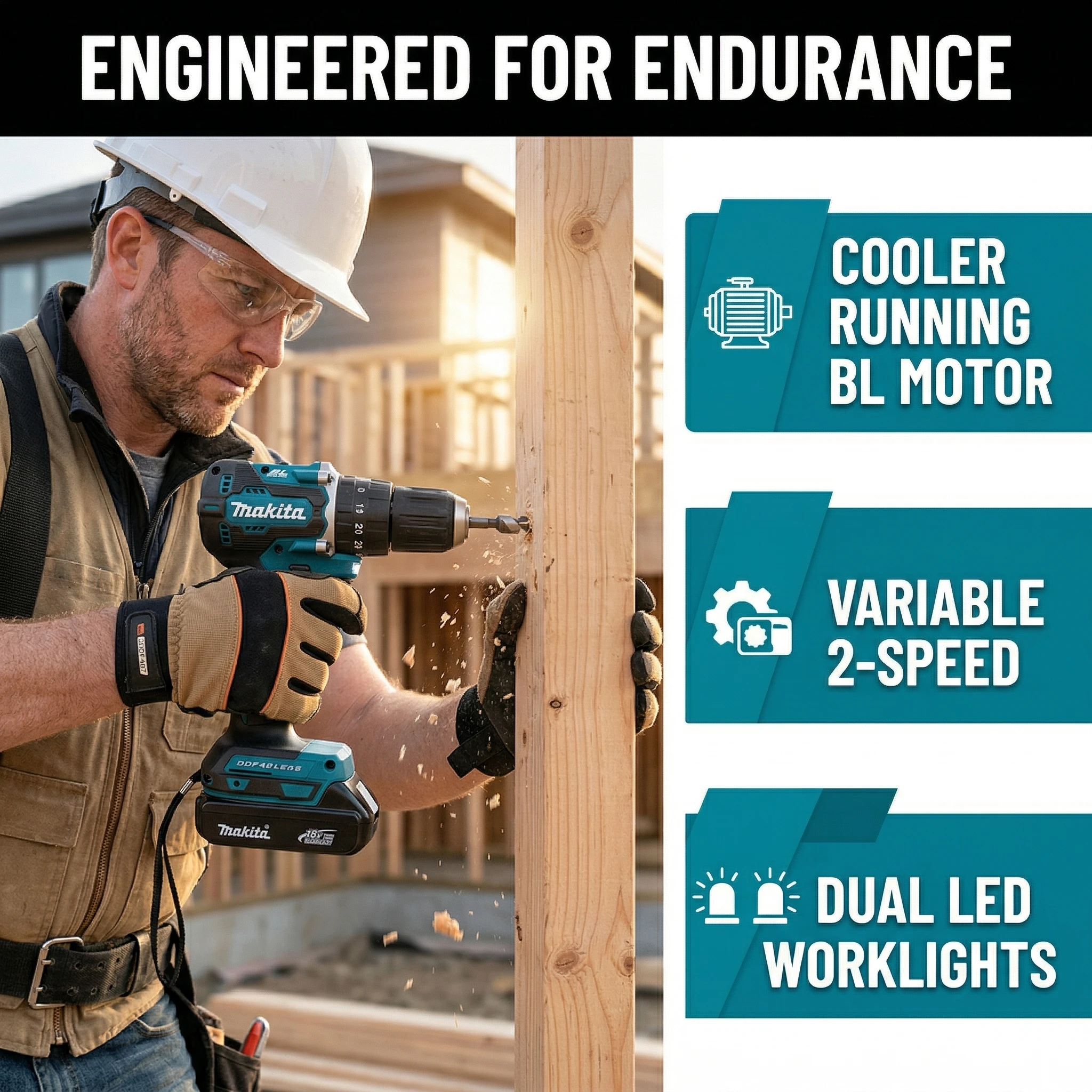 Makita DDF487 Cordless Driver  - Power Tools Jack recension och pris