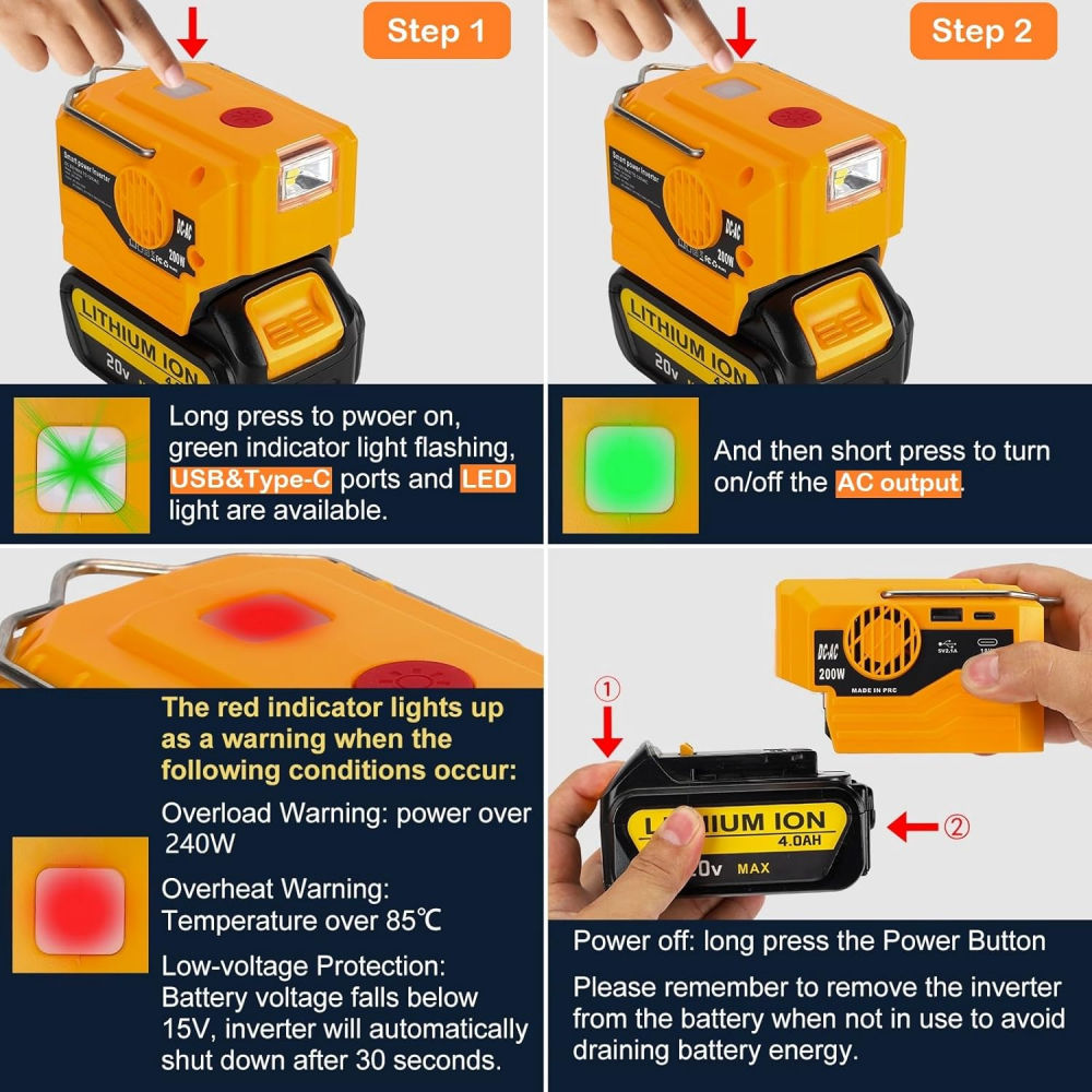 AC 110~220V Inverter Generator - Power Tools Generator recension och pris