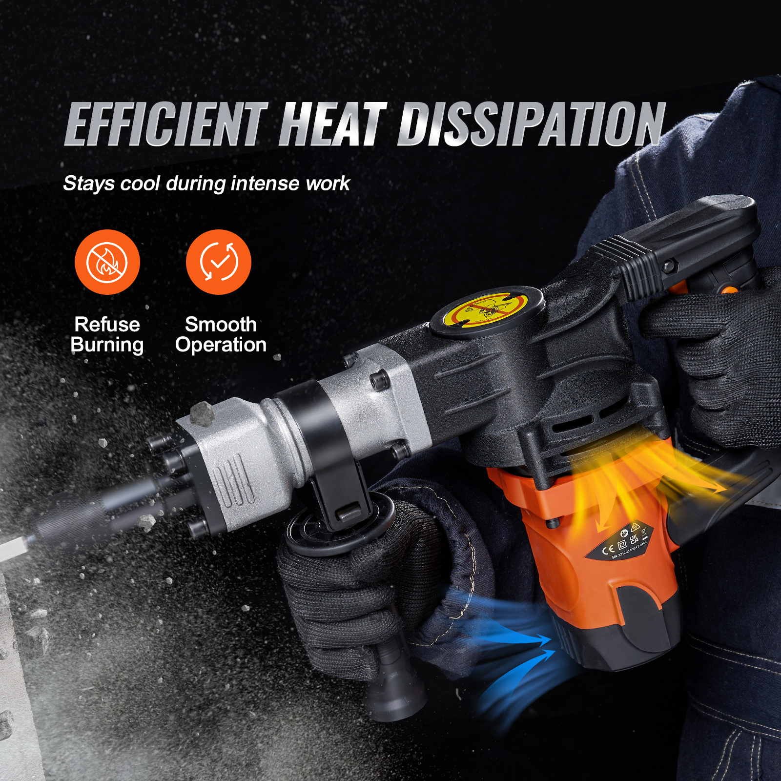 SucceBuy 1400W Demolition Jack - Power Tools Jack recension och pris