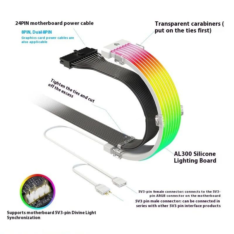 ARGB Chassis Neon Strips 5V Po - Power Tools Book recension och pris